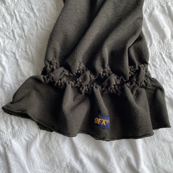 Dex Fresh Products long sleeved dark green peasant top with shirred bodice. Sz 2 - Picture 12 of 12